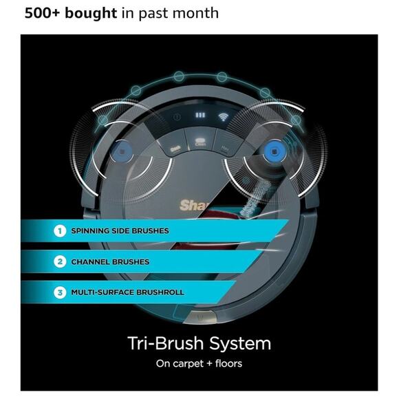 Shark AV753 ION Wifi & Alexa Connect Robot Vacuum Tri-Brush System 120 Min Run - Picture 7 of 7